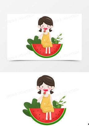 吃瓜小女孩 卡通,吃瓜小女孩的奇幻卡通之旅